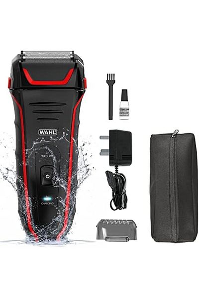Wahl Clean & Close Electric Razor Rechargeable Wet/Dry Waterproof Electric Shaver for Cordless Men's