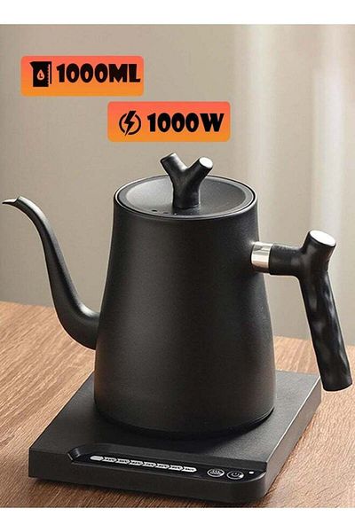 TOSCANA U غلاية قهوة كهربائية V60، سعة 1000 مل، قوة 1000 واط، 7 إعدادات لدرجة الحرارة