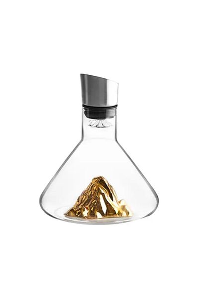 OEM Decanter set design Golden Mountain At the Top of the World, 1500 ml, premium glass