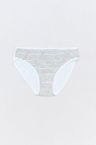 Fulla Moda Трусики для дівчаток з принтом у вигляді смугастого серця, 3 шт.