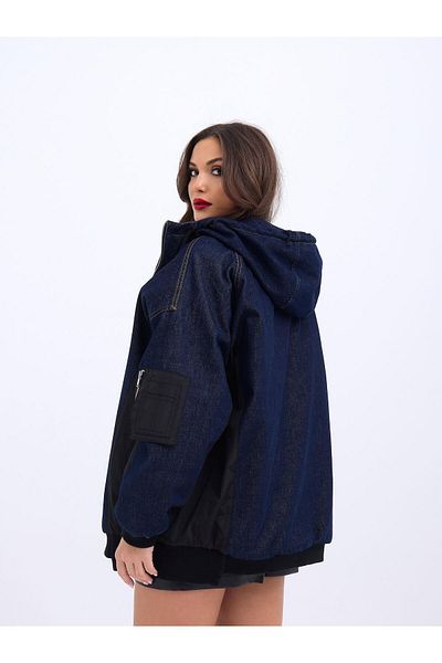 modaserdem Women's Coat-Blue