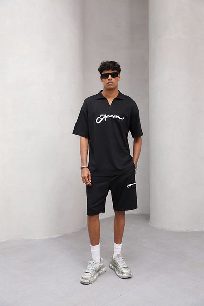 The Champ Clothing Ascension Printed Oversize 2 Thread Summer Men's Shorts Set