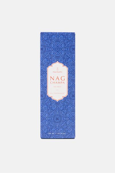 Muy Mucho Nag Champa Fragrance Oil 50 ml, Blue