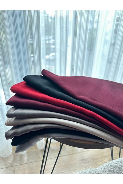 Merve 2 Mt Satin Textured Janjan Shawl