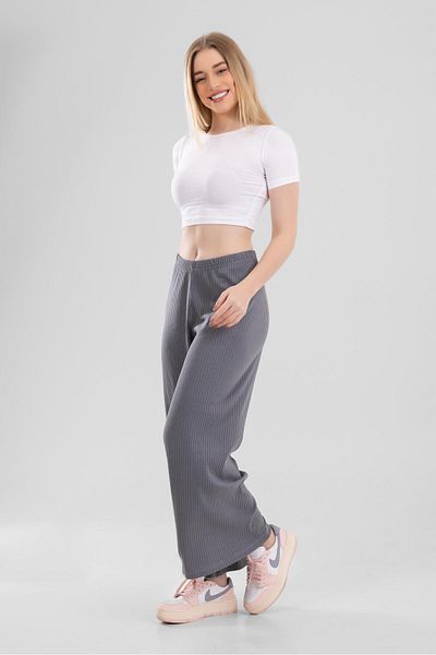 BAYKAR Women's Cotton Crew Neck Short Sleeve Plain Basic Crop T-Shirt 2 Pack 6221 White