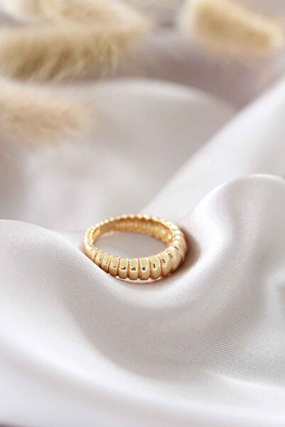 Skygo Gold Color Adjustable Twist Women's Ring - Tj-Byk1503