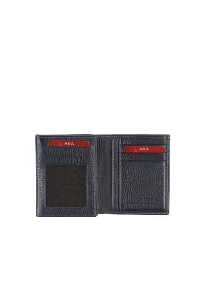 Aka Deri Men's Navy Blue Wallet 525-17