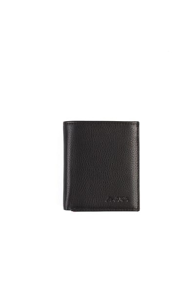 Aka Deri Men's Wallet 525 -2/8 Black Red