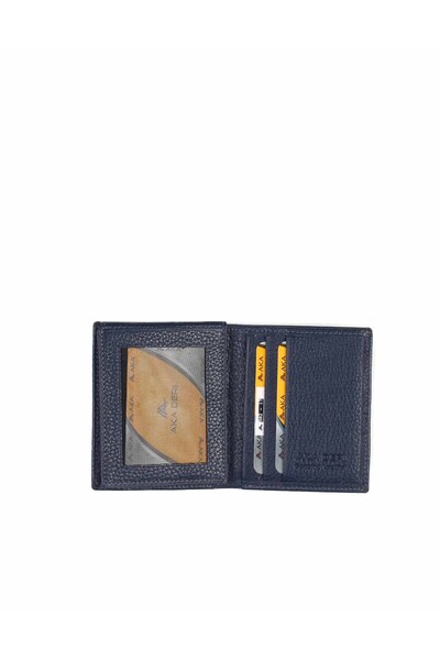 Aka Leather Navy Blue Men's Wallet 502 -17