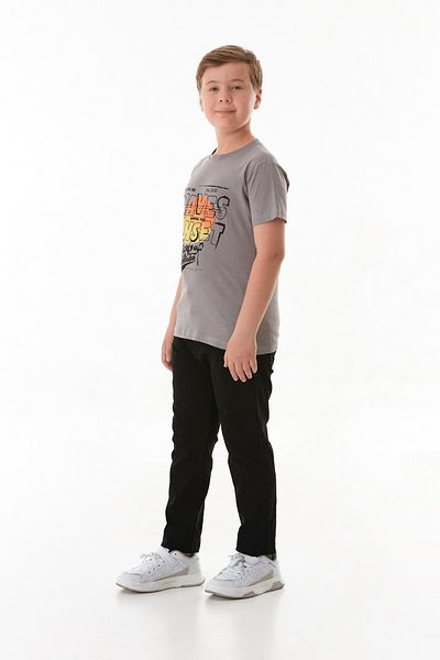 Fulla Moda 100% Cotton Waves Sunset Printed Boys' T-Shirt