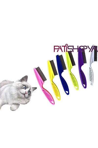 PATİSHOPYA مقبض القط الكلب ريشة القمل البراغيث جامع جمع تنظيف مشط القمل إزالة...