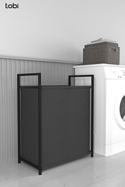 morella Çamaşır Sepeti Metal Ayaklı Kirli Sepeti 80 LT Büyük Boy  Çok Amaçlı ...