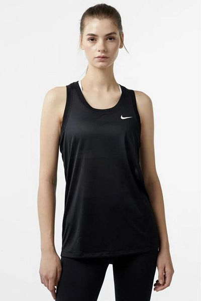Nike Women's Black Tank Top Dri-Fit Racerback