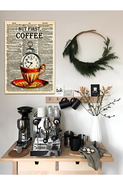 icase Καφέ Μενού Ποσότητα Φλιτζάνι Καφέ Γωνιακό Διακόσμηση Πίνακας Μόντερνο Π...