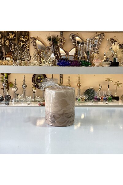 Bozkurt Mum Krem Renk Silindir 10x10 Mum