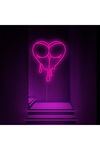 Disa Neon LED Dekoratif Aydınlatma -Sexi Kalp, 40x50cm-