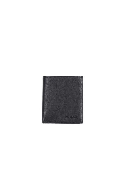 Aka Black Leather Men's Wallet 502 -1