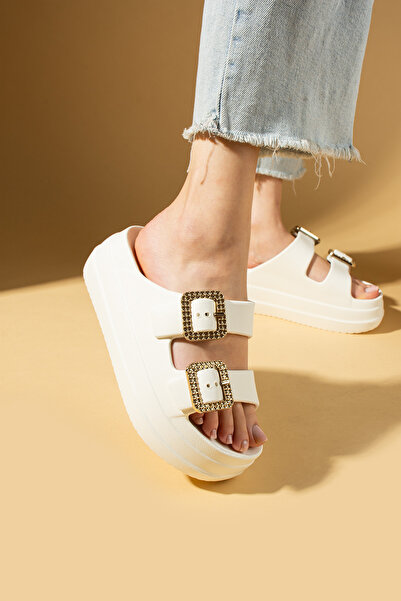 Pembe Potin Beige Women's Eva Deniz Doctor Nurse Hospital Confort High Sole Slippers