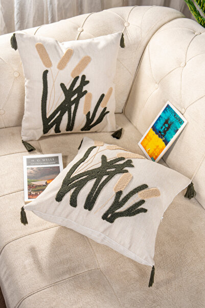 Bade Design 2-Piece Punch Embroidered Throw Pillow Cover Pillow Cover Highly Preferred