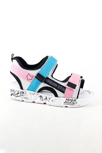 Süperland Girl's Genuine Leather Pink Sandals