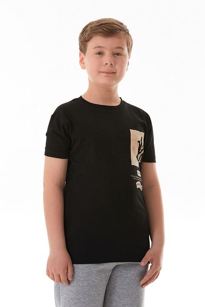 Fulla Moda 100% Cotton Space Printed Boy's T-Shirt