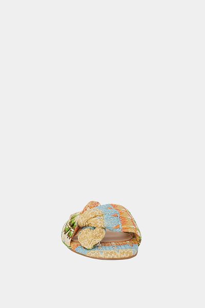 Katy Perry The Halie Bow Women's Natural Multi Bow Slippers