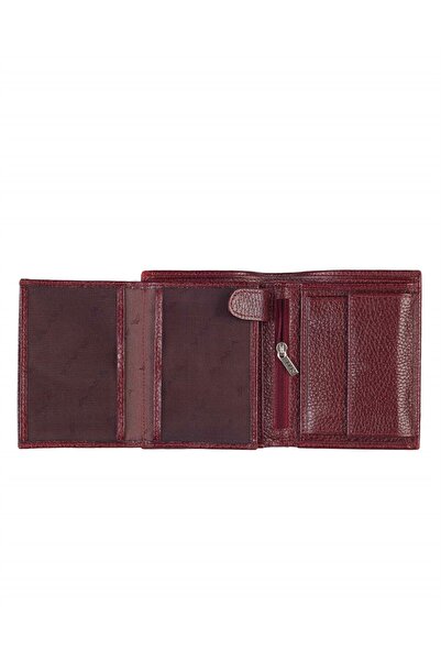 Aka Deri Leather Claret Red Men's Wallet 628 -70