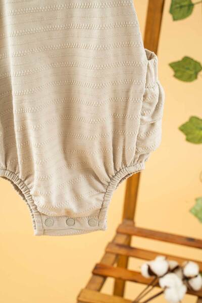 bombe Girl Boy Baby Kids Gray Salopet Jumpsuit 2 Piece Set Cotton Comfortable Trend Fashion Bottom Top Set