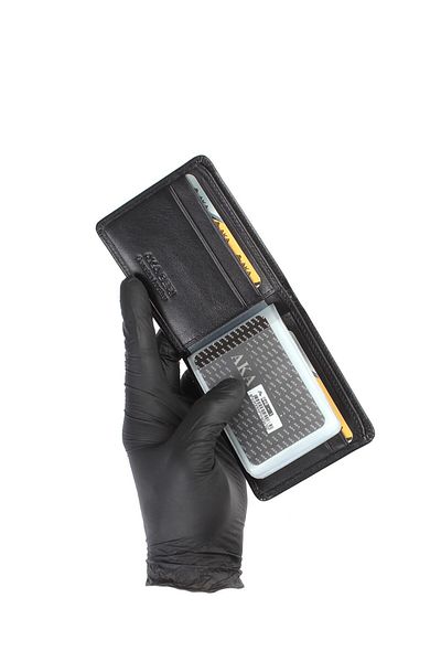 Aka Leather Black Card Holder Wallet 044 1