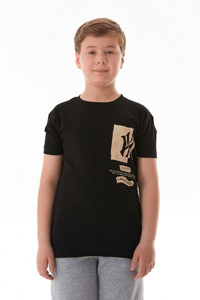 Fulla Moda 100% Cotton Space Printed Boy's T-Shirt