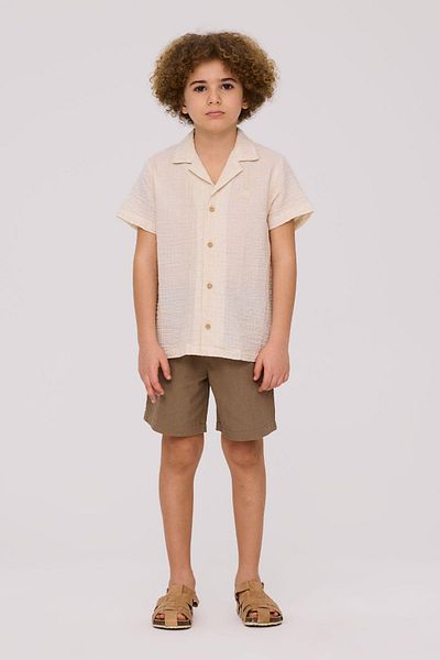 Nebbati Bg Store Boy's Ecru Shirt