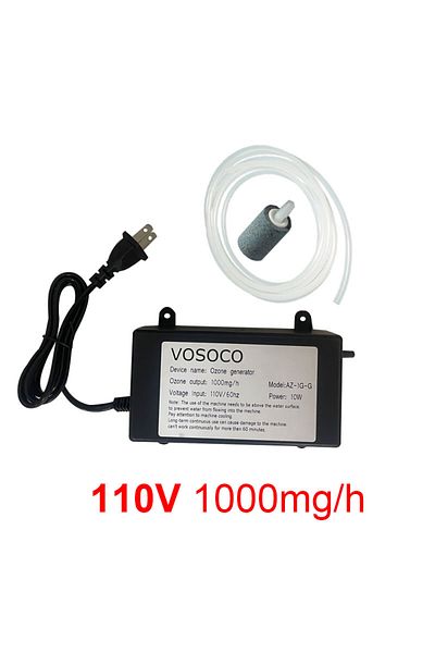 Choice 110V US Plug VOSOCO 1000mg Ozone Generator Ozonizer Water Air Purifier cleaner Fruit Vegetable Meat