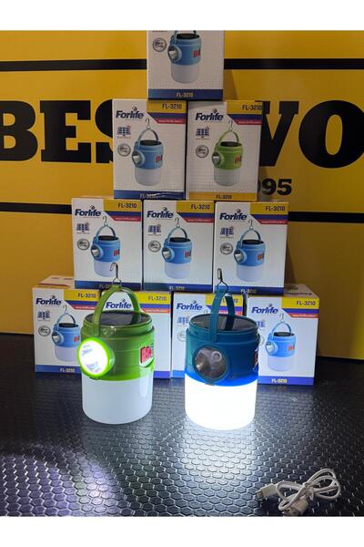 bestwork 30W 6500K Beyaz Solar Mavi Kamp Lambası