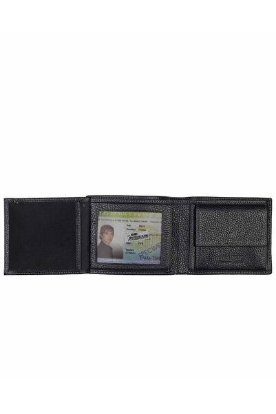 Aka Deri Leather Black Men's Wallet 737 -12