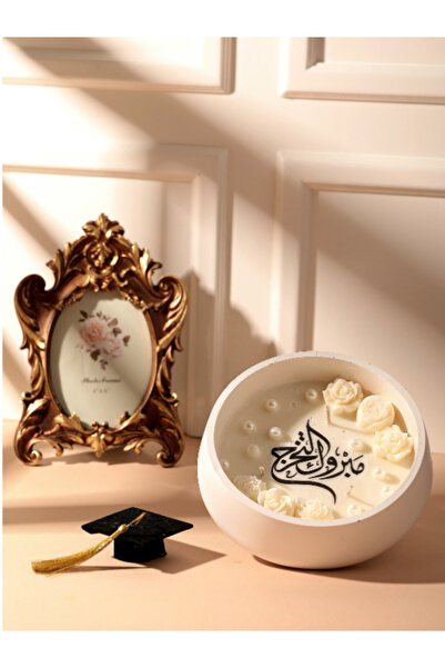 Handmade graduation candle