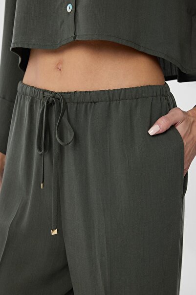 Antioch Khaki Relaxed Women's Trousers