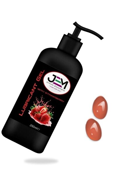 Jem Kozmetik Bitkisel Lubrıcant Gel Çilek 250 ml Kayganlaştırıcı Jel