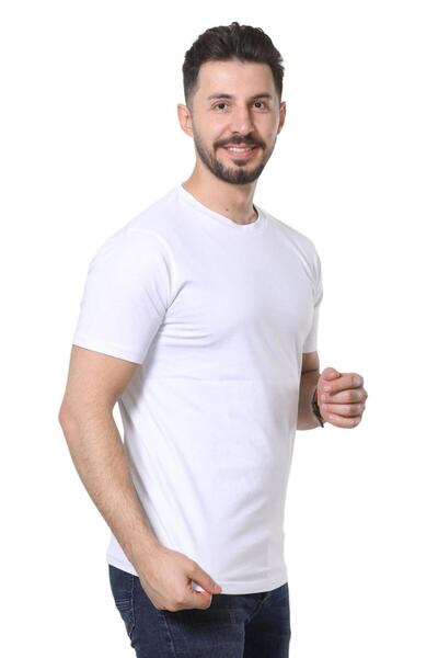 GEZEGENX bumbac 100% Regular Fit guler rotund basic Tricou simplu cu mânecă scurtă