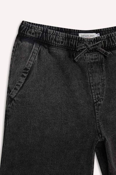 DeFacto New Season 100% Cotton Elastic Waist Loose Fit Comfortable Jean Bermuda