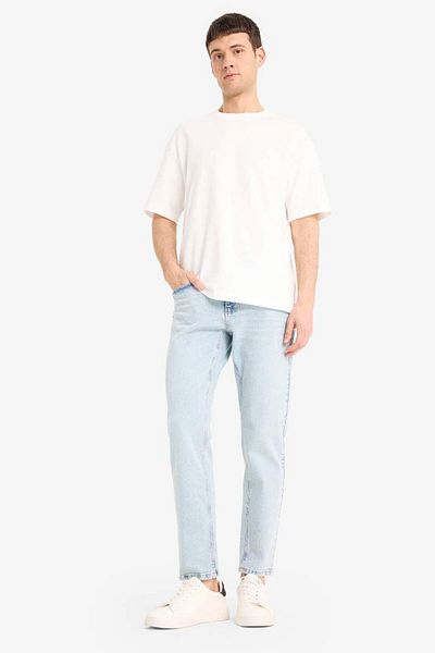 DeFacto New Season Slim Tapered Fit Slim Fit Normal Waist Shrinking Leg Jean Trousers
