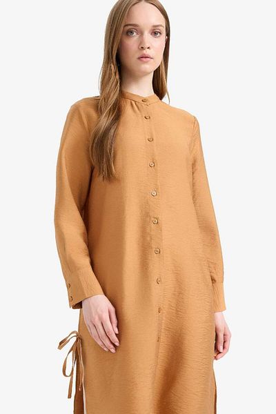 DeFacto New Season Regular Fit Basic Solid Long Sleeve Shirt Tunic