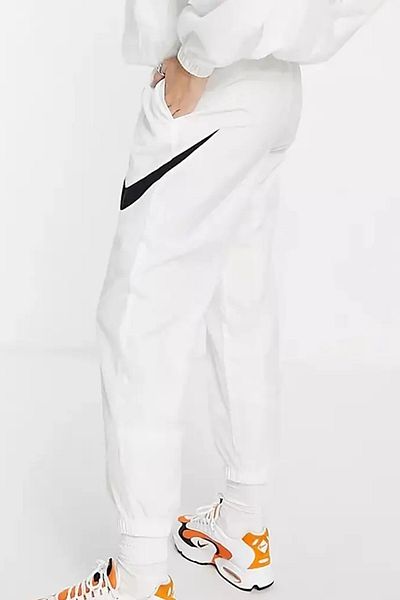 Nike Sportswear Essential Mid Rise Loose Fit Γυναικεία Παντελόνια Easy Woven Γυναικεία Φούτερ Plus Size