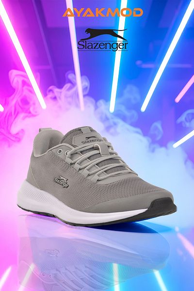 Slazenger Γκρι ελαφριά ανδρικά αθλητικά παπούτσια Anorak Zita M
