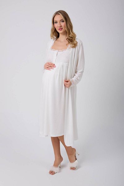 GIONA Maternity Nightgown Dressing Gown Maternity Set