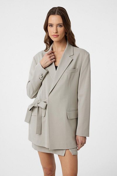 Antioch Stone Belted Women's Blazer