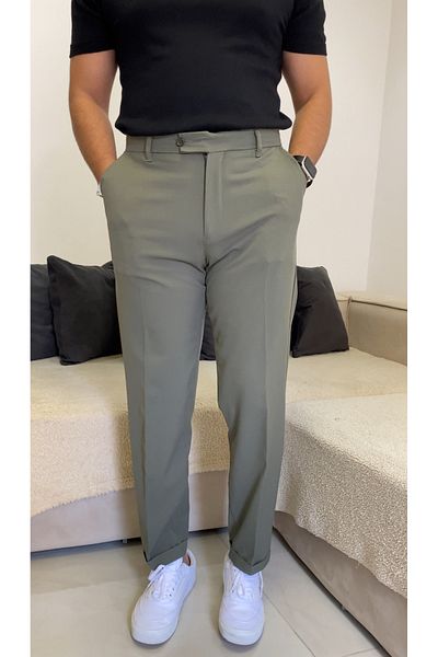 bonnline Elastic Waist Short Tongue Black Carrot Cotton Pants