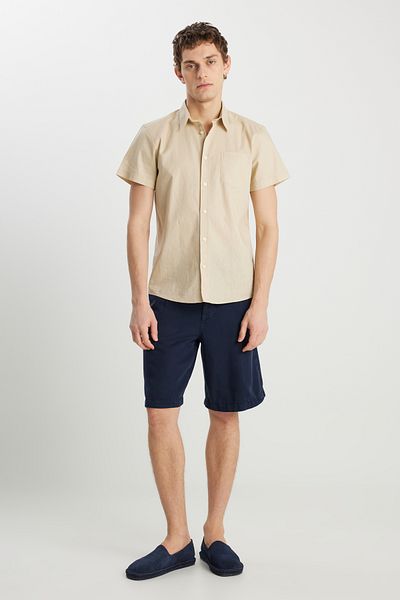WRANGLER Σορτς με μαλακή υφή με κανονική μέση Navy Blue