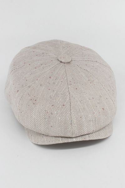 Hat Town British Model Herringbone Patterned Summer Cap Hat