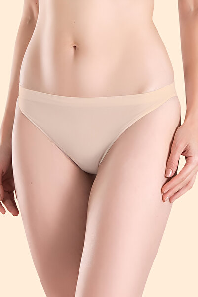 Jacarsman Women's 3-Piece Seamless Brazilian Black and White Skin Panties 3 Pieces Seamless Knitted No Trace