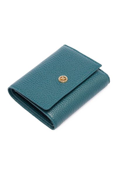 Tergan Blue Genuine Leather Women's Wallet - S1Cb 00005633 -T9L